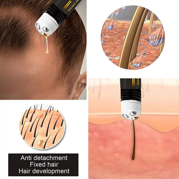 HAIRBACK Serum Roller: Natuurlijke Haarrevitalisatie voor Dikkere, Sterkere Strengen